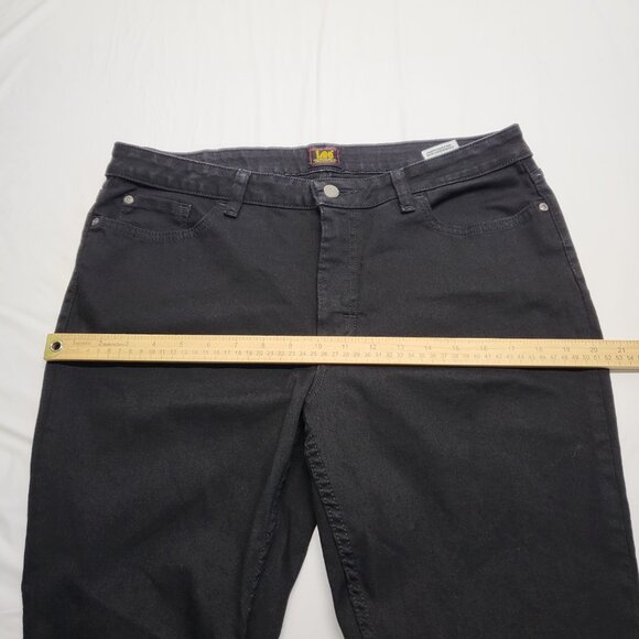 Lee Womens Jeans 14S Bootcut Premium Quality Smart Fit Black 35 X 29.5 - Picture 11 of 16